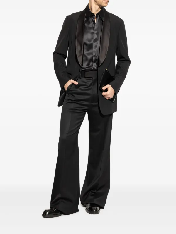 AMIRI ウール ワイドパンツ | ブラック | FARFETCH JP