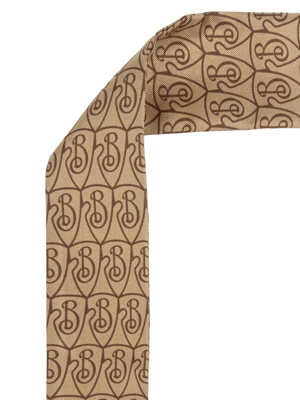 Burberry monogram printed scarf - Bruin