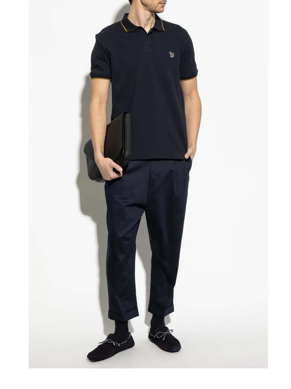 PS Paul Smith Poloshirt van biologisch katoen - Blauw