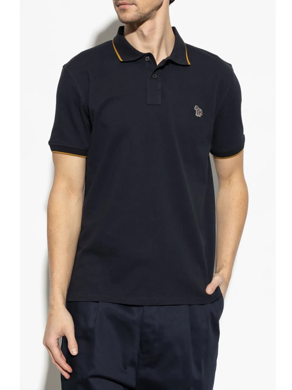 PS Paul Smith Poloshirt van biologisch katoen Blauw