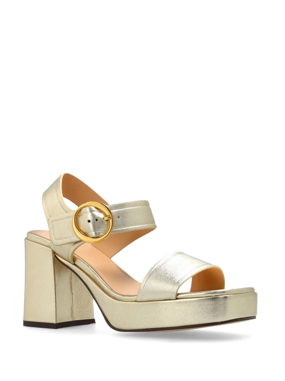 Odissì 95mm leather sandals Gold