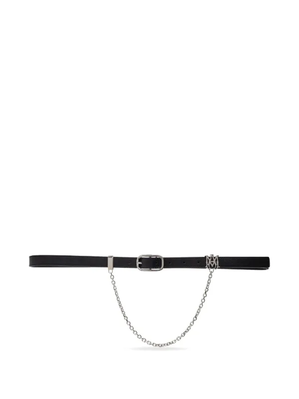 AMIRI チェーントリム レザーベルト | ブラック | FARFETCH JP
