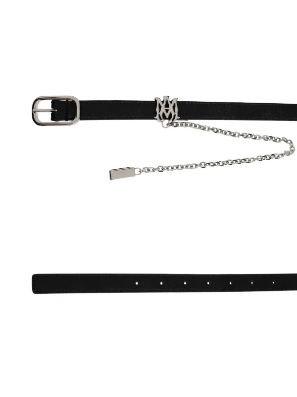 AMIRI チェーントリム レザーベルト | ブラック | FARFETCH JP