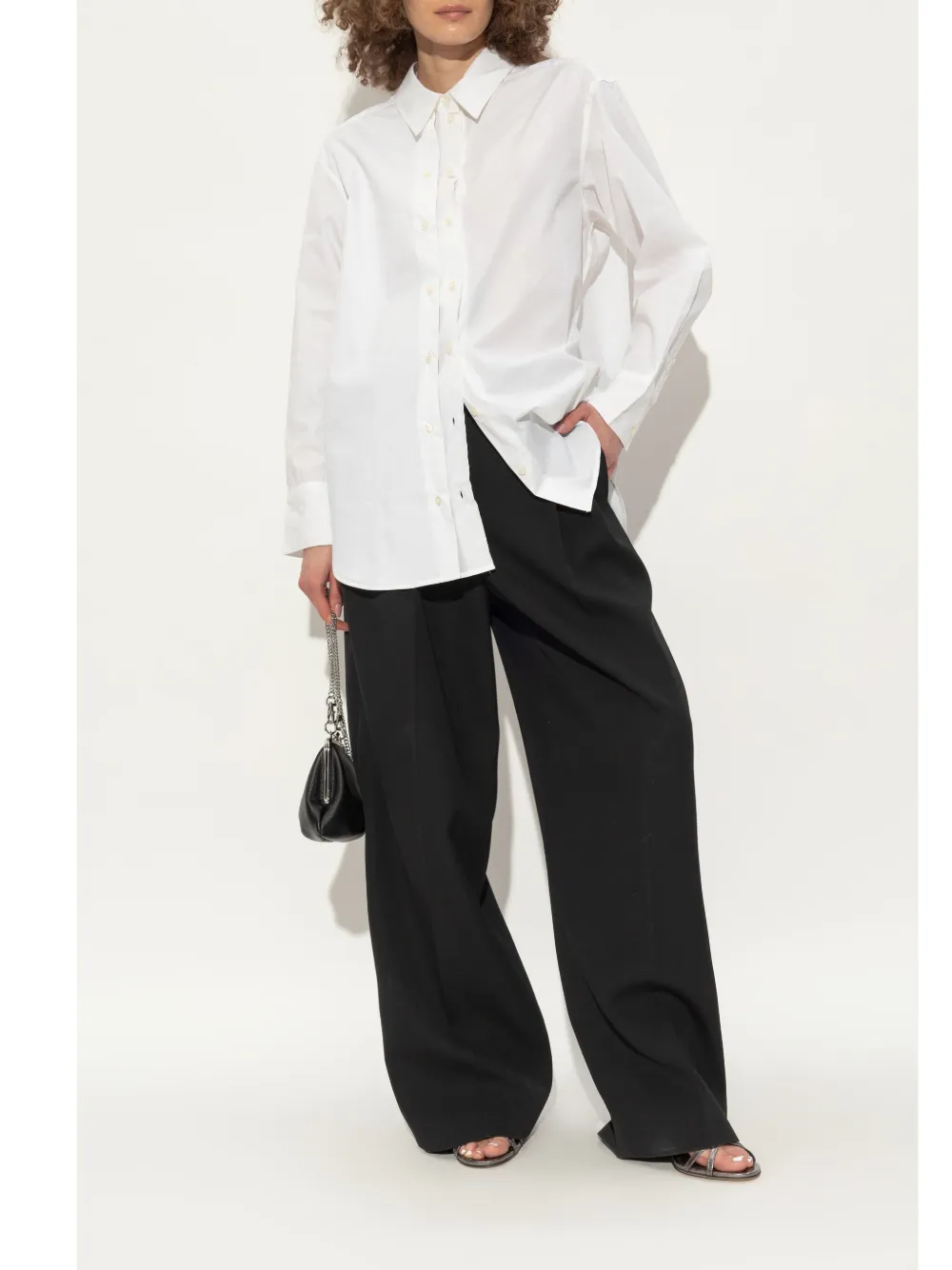 Shop Golden Goose 95mm Leather Sandals In Silber