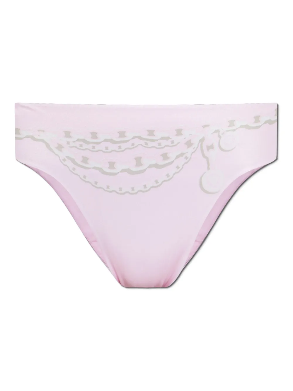 Versace Pattern Bikini Bottoms In Pink