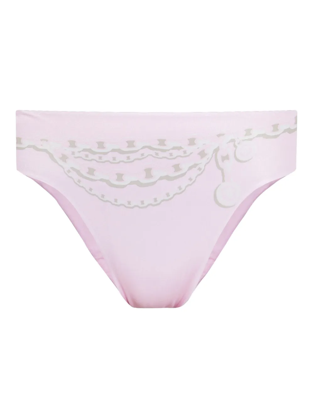 Versace bikini bottom con cadenas estampadas | rosado | Image 1