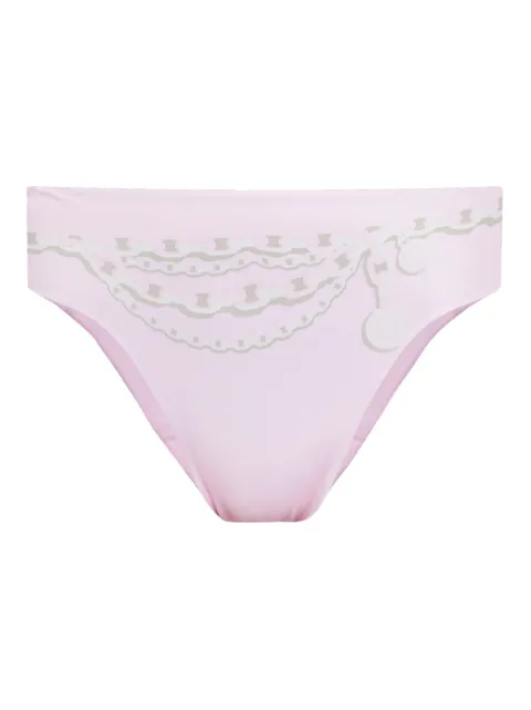 Versace chain-print bikini bottoms