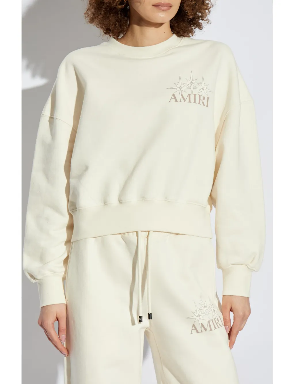 AMIRI Katoenen sweater met logoprint Wit