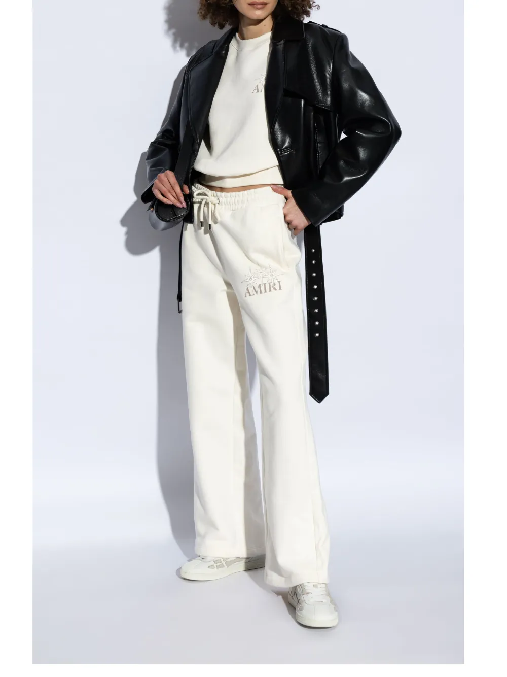 Amiri Off-white Pacific Bones Sneakers In White