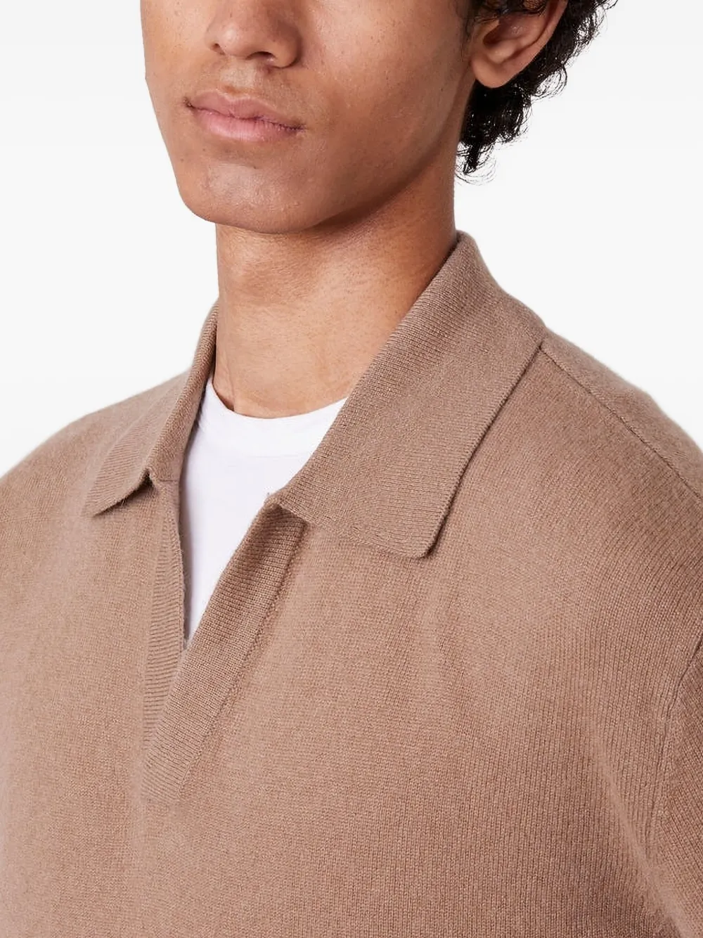 Officine Generale Simone kasjmier trui Bruin