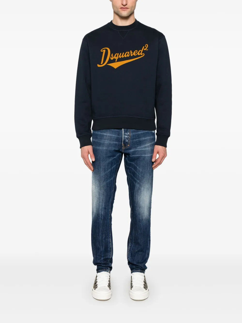 DSQUARED2 Sweater met logo - Blauw