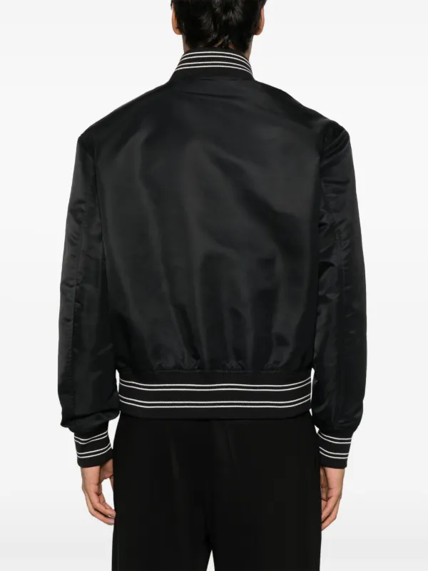 AMIRI ブラック ボンバージャケット EXTRA LARGE AMIRI Bones ボンバージャケット | ブラック | FARFETCH JP