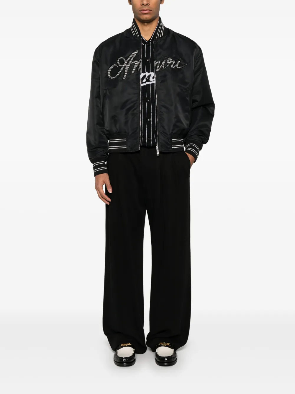 AMIRI Script bomberjack - Zwart