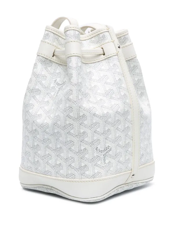 Goyard Pre-Owned 2020 Goyardine Petit Flot Bucket Bag | White