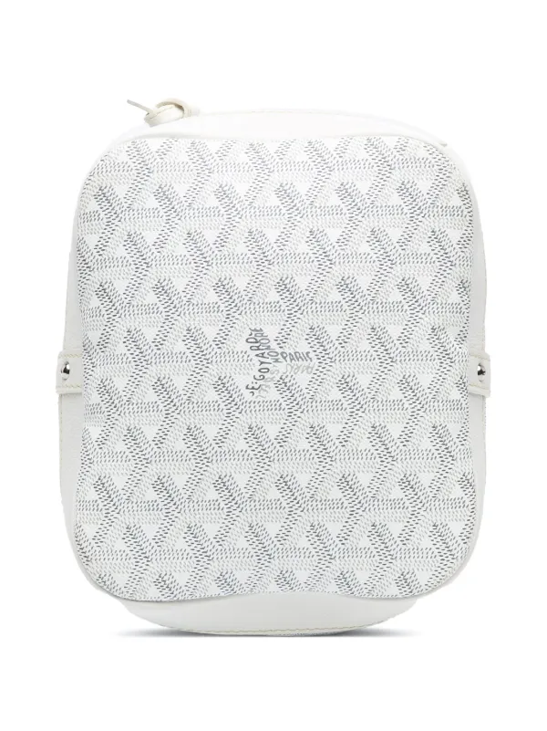 Goyard Pre-Owned 2020 Goyardine Petit Flot Bucket Bag | White