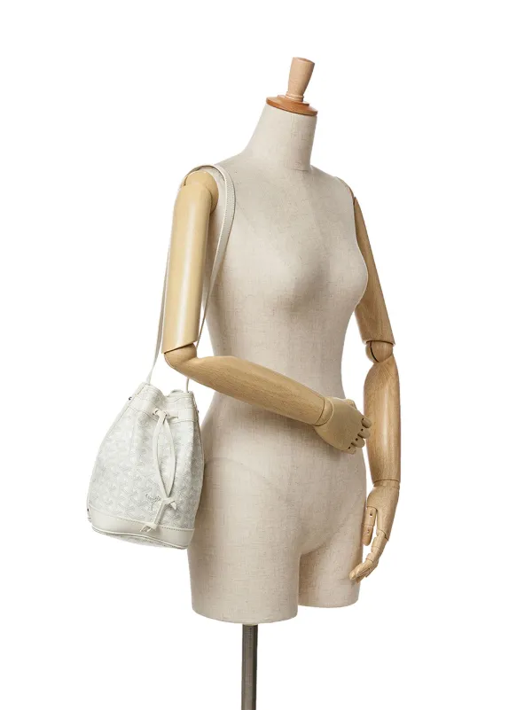 Goyard Pre-Owned 2020 Goyardine Petit Flot Bucket Bag | White