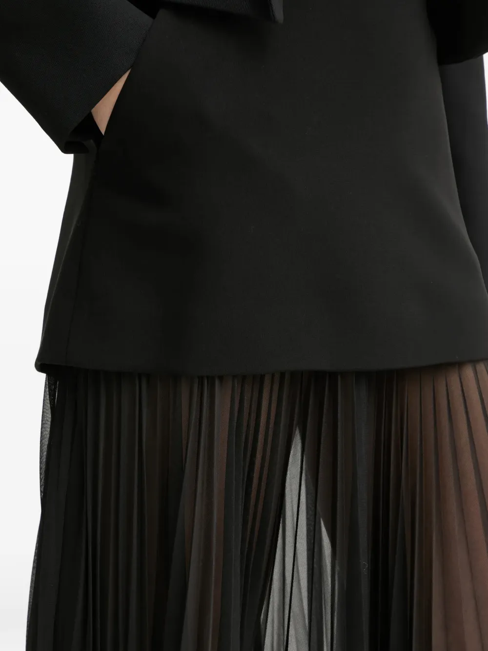 A.l.c Pleated Midi Skirt In Black