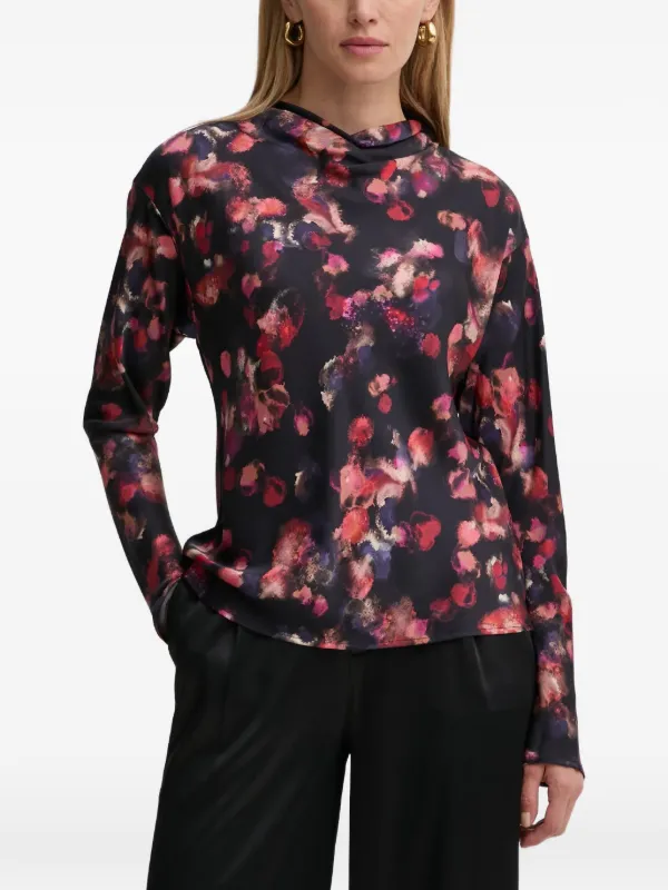 A.L.C. Georgia Open-back Blouse in Blue