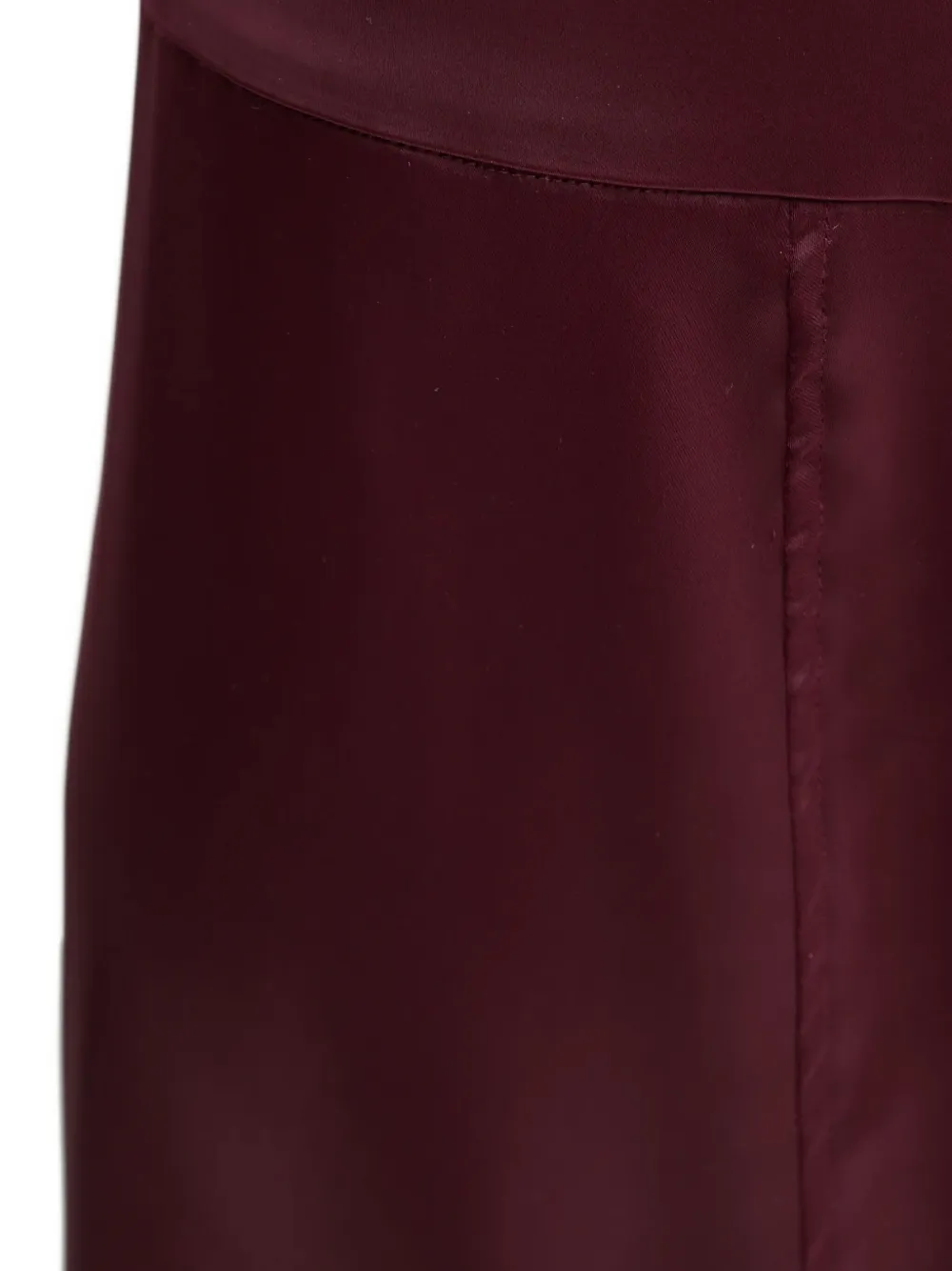 Aeron Satin-panelled Maxi Skirt In Red