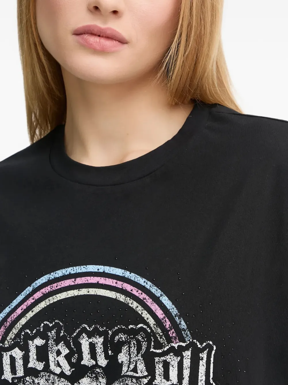 Zadig & Voltaire Womens Tommer Text-print Organic Cotton-jersey T-shirt Black In Black