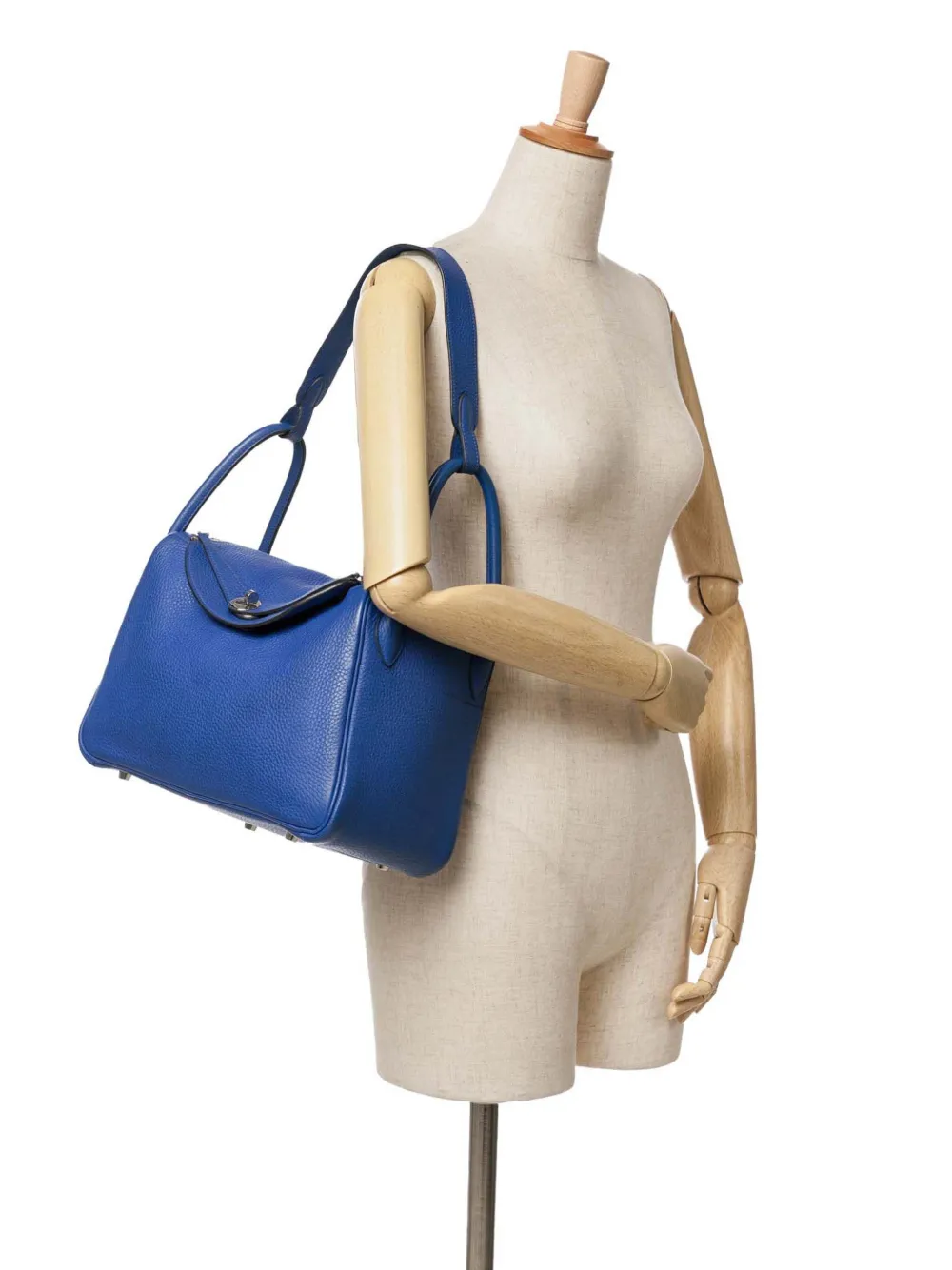 Hermès Pre-Owned 2011 Togo Lindy 30 satchel - Blauw