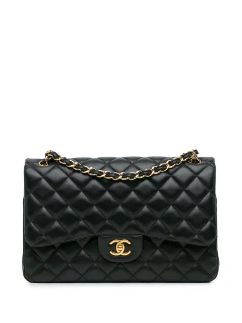 CHANEL Pre-Owned 2014 Jumbo Classic Lambskin Double Flap shoulder bag