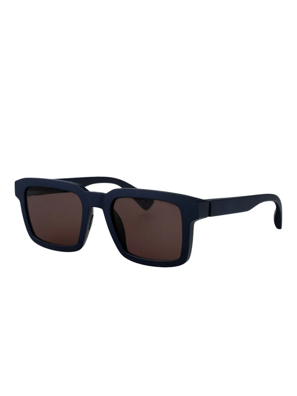 Mykita Zonnebril met rechthoekig montuur - Blauw