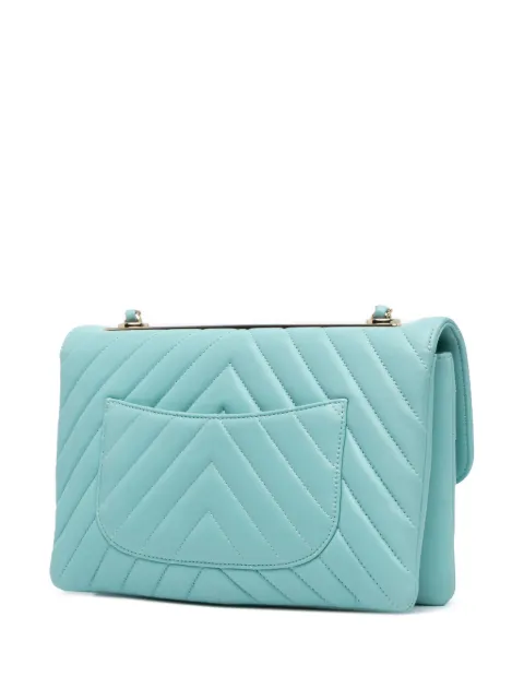 CHANEL Pre-Owned 2019 Chevron Lambskin Trendy CC Flap shoulder bag 4K89SZPGEEV6XNR0 - 2