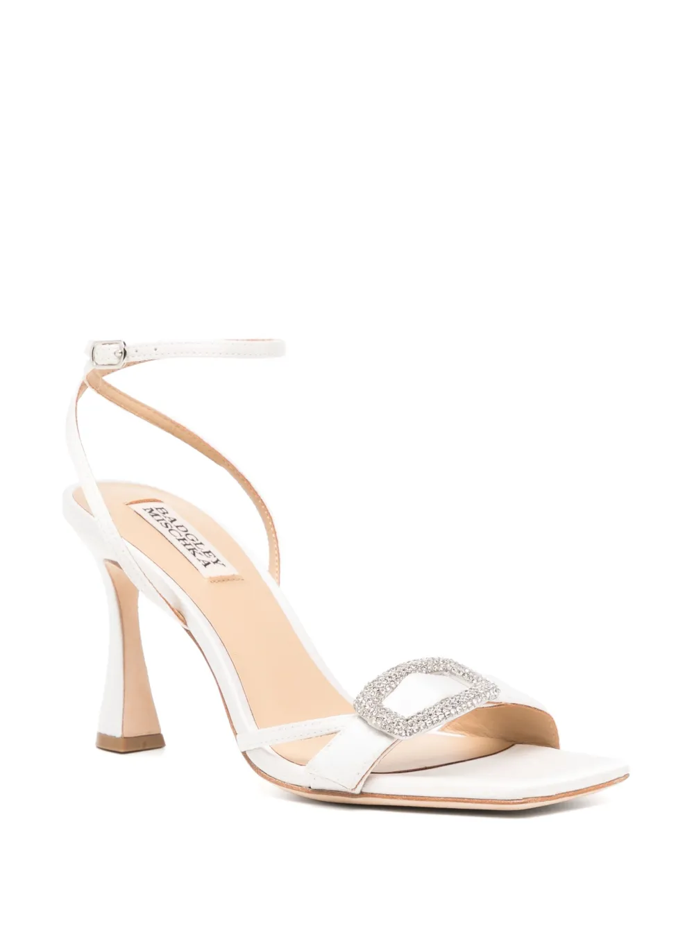 Badgley Mischka 85mm Judith sandalen - Wit