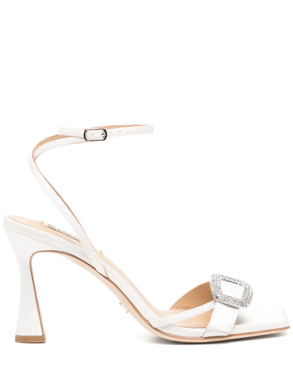 Badgley Mischka 85mm Judith sandalen Wit