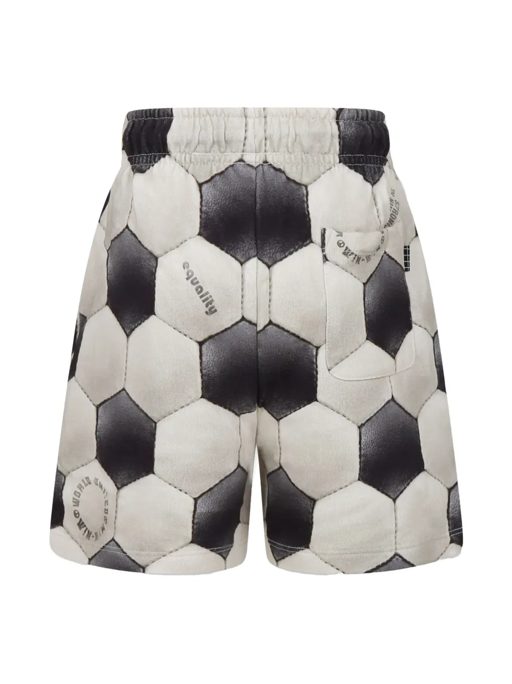 Molo Shorts met voetbalpatroon - Beige