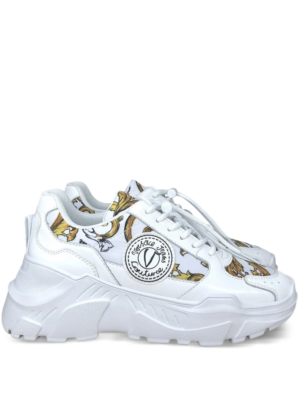 Versace Jeans Couture Barocco-print sneakers White