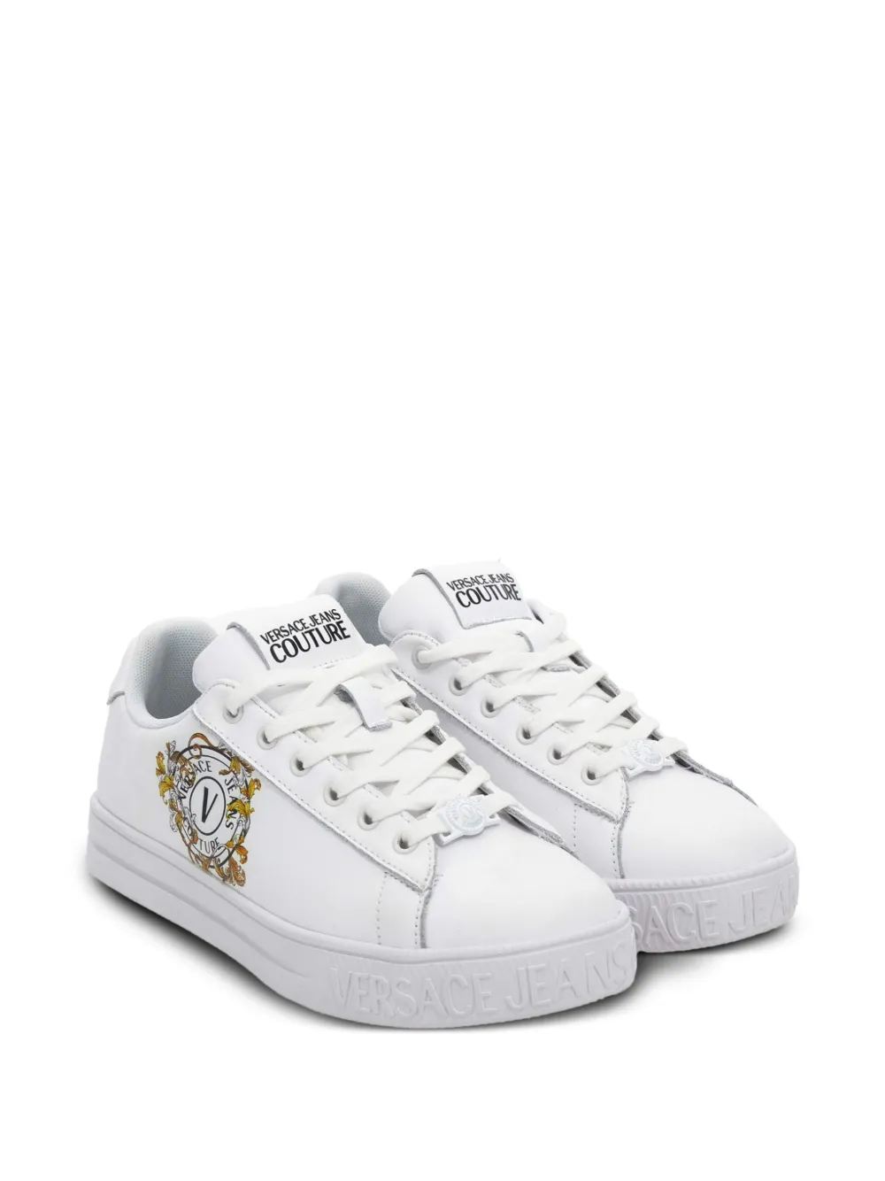 Versace Jeans Couture Sneakers met logoprint - Wit