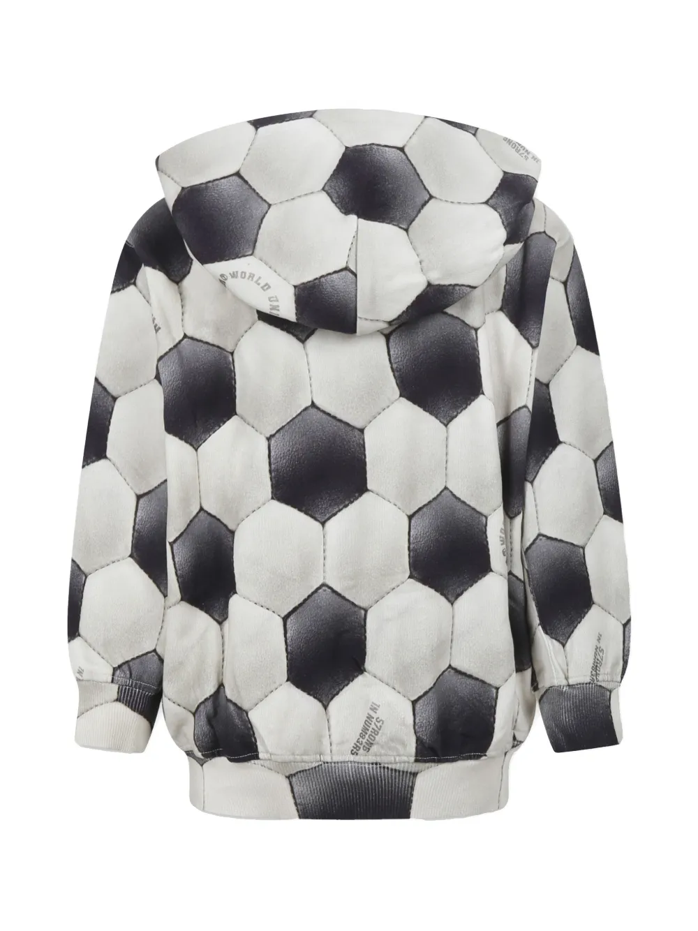 Molo Hoodie met voetbalpatroon - Beige