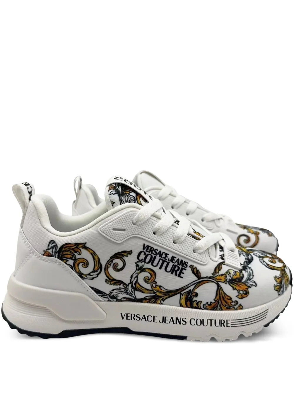 Versace Jeans Couture Barocco-print sneakers White