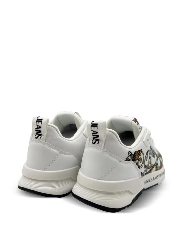 Versace Jeans Couture Barocco-print Sneakers | White | FARFETCH
