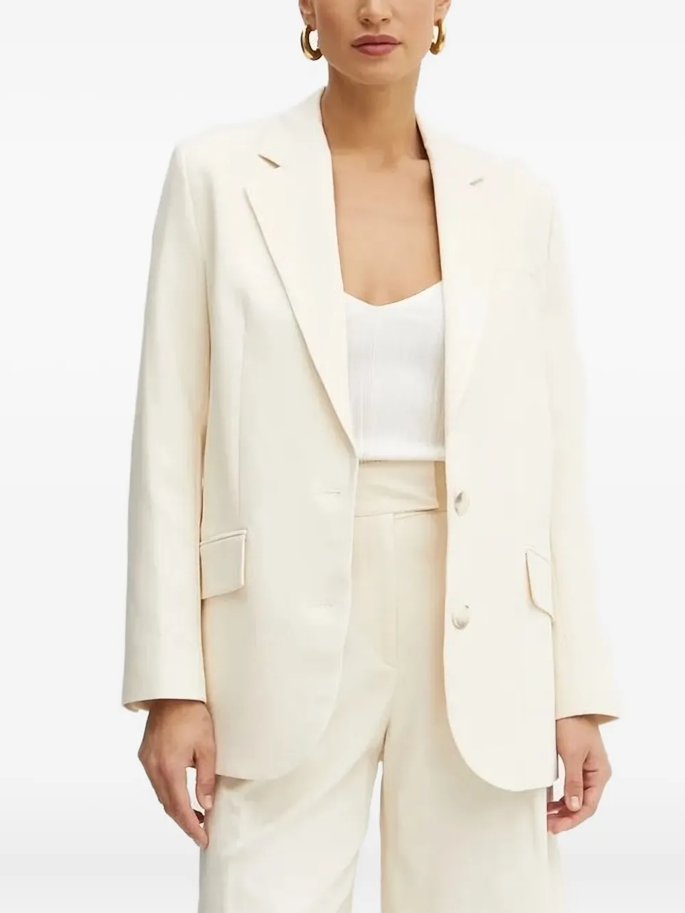 Ivy & Oak Single-breasted Blazer In White