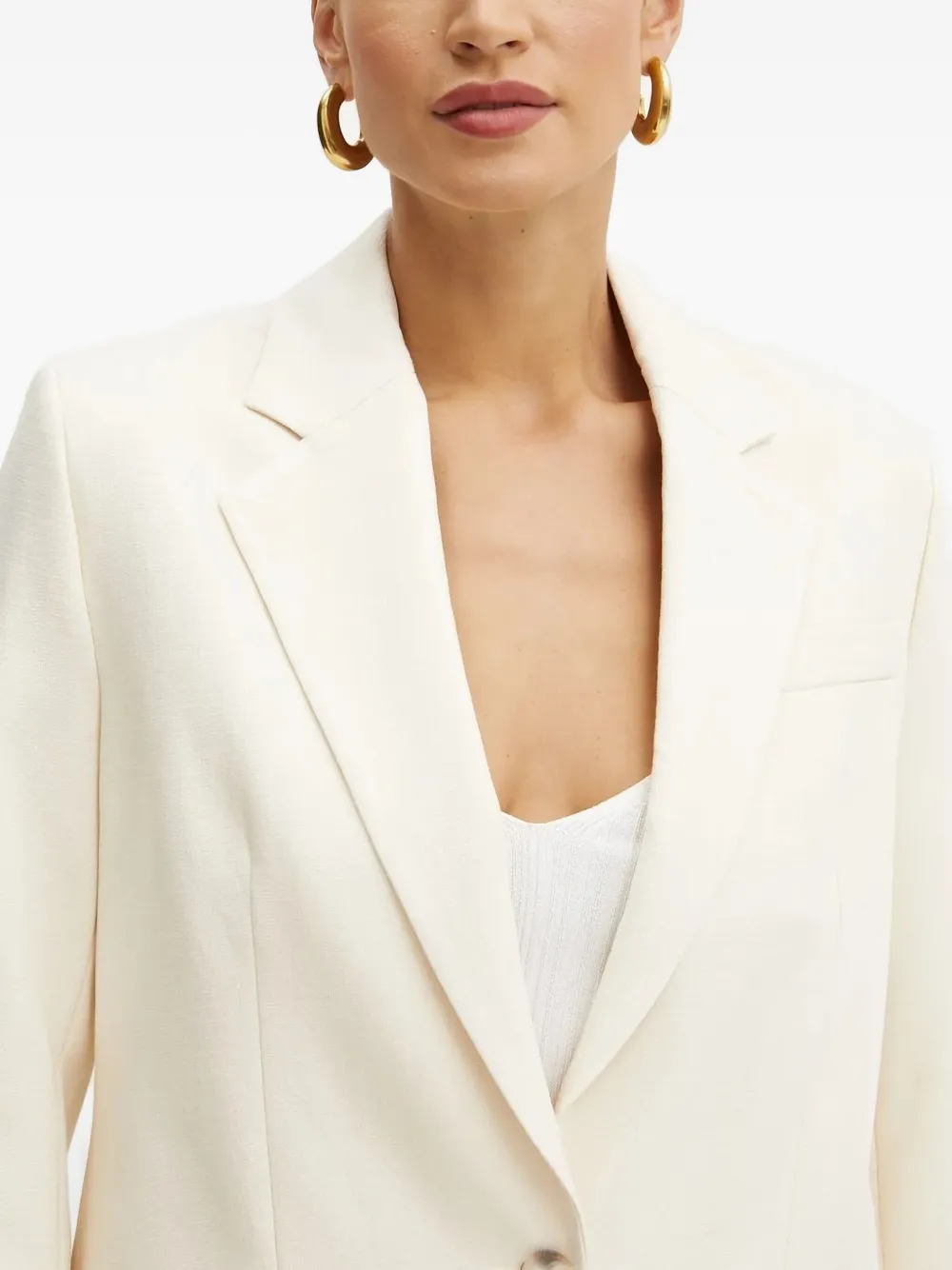 Ivy & Oak Single-breasted Blazer In White
