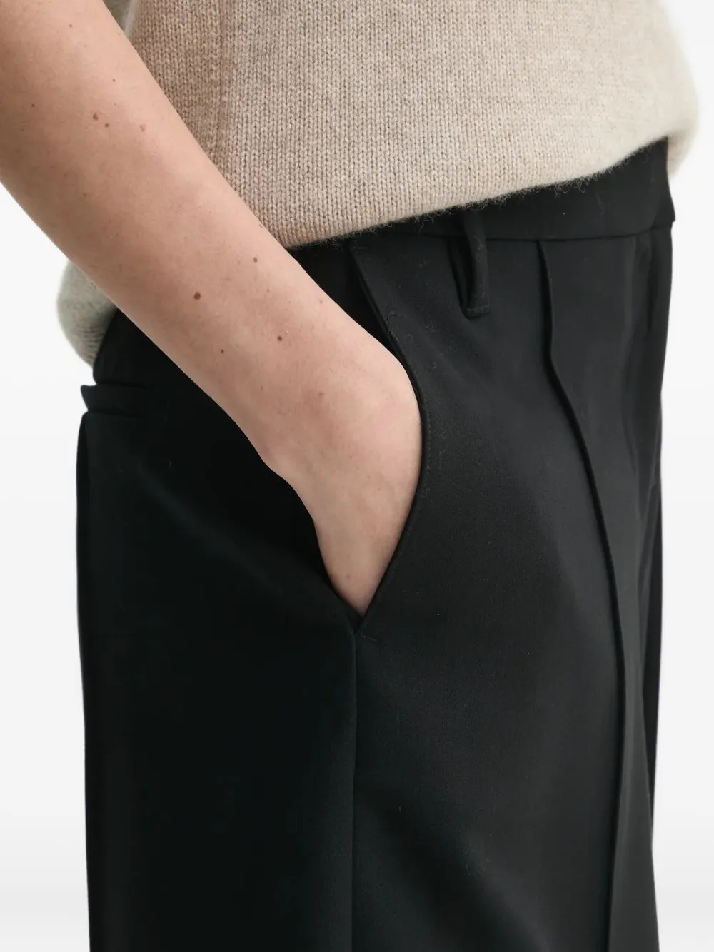 HERSKIND High waist broek Zwart