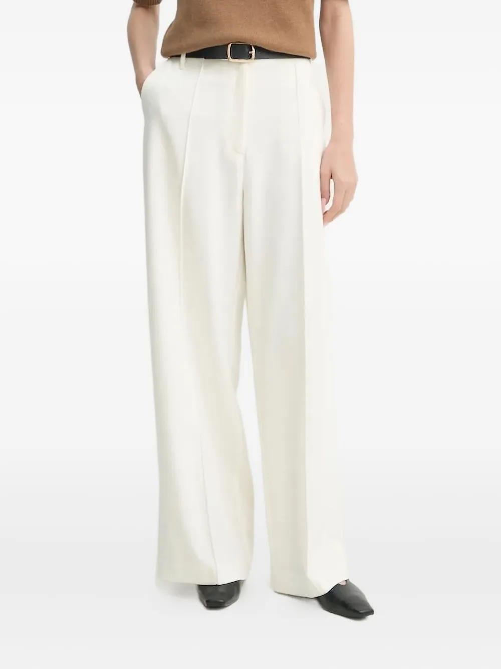 HERSKIND Kimberly wide-leg trousers | Neutrals | Image 1