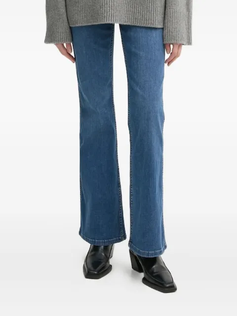 Gestuz logo-patch jeans