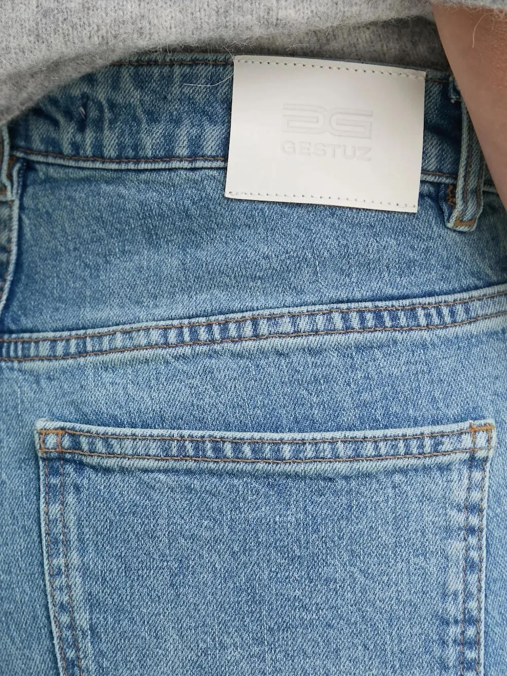 Gestuz Jeans met wijde pijpen Blauw