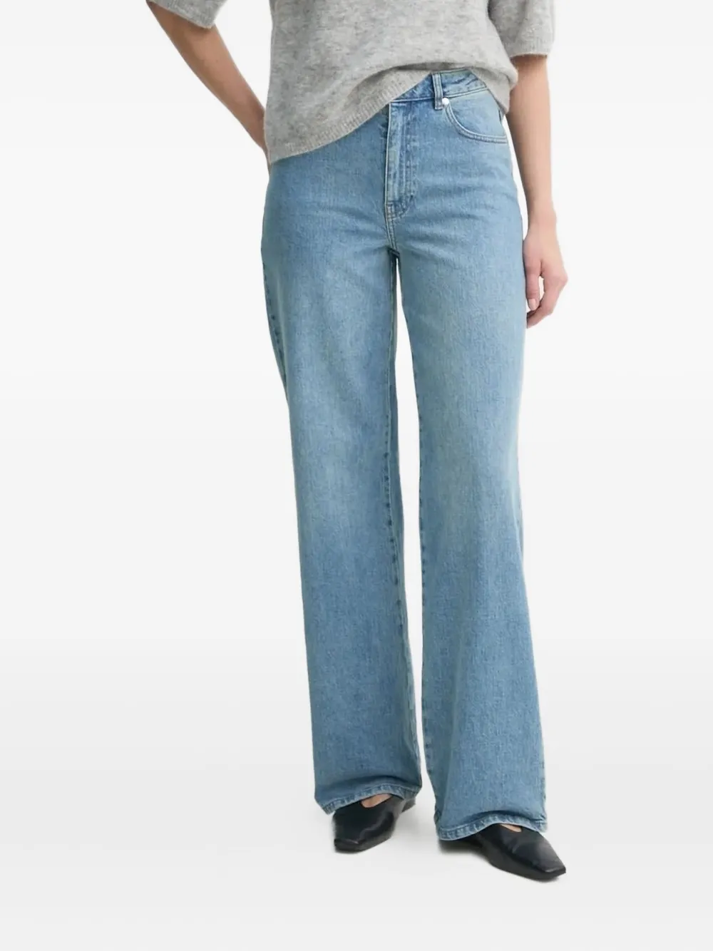 Gestuz Wide-leg Jeans In Blue