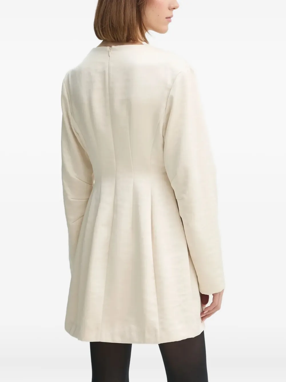 HERSKIND Jurk met V-hals Beige
