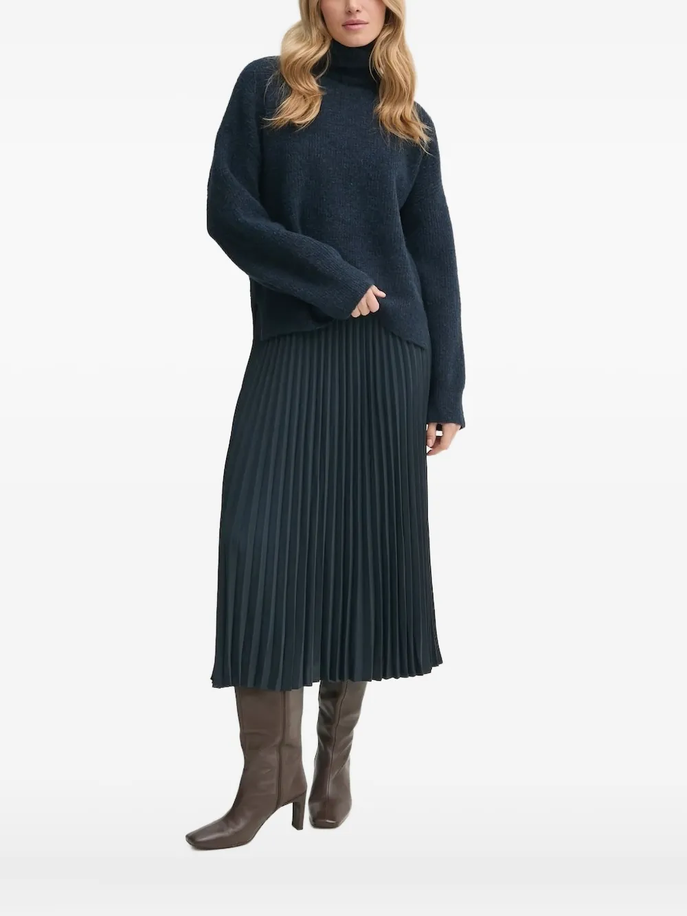 Gestuz turtleneck long-sleeve sweater | Blue | Image 1