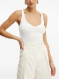 IVY OAK ribbed V-neck tank top - White