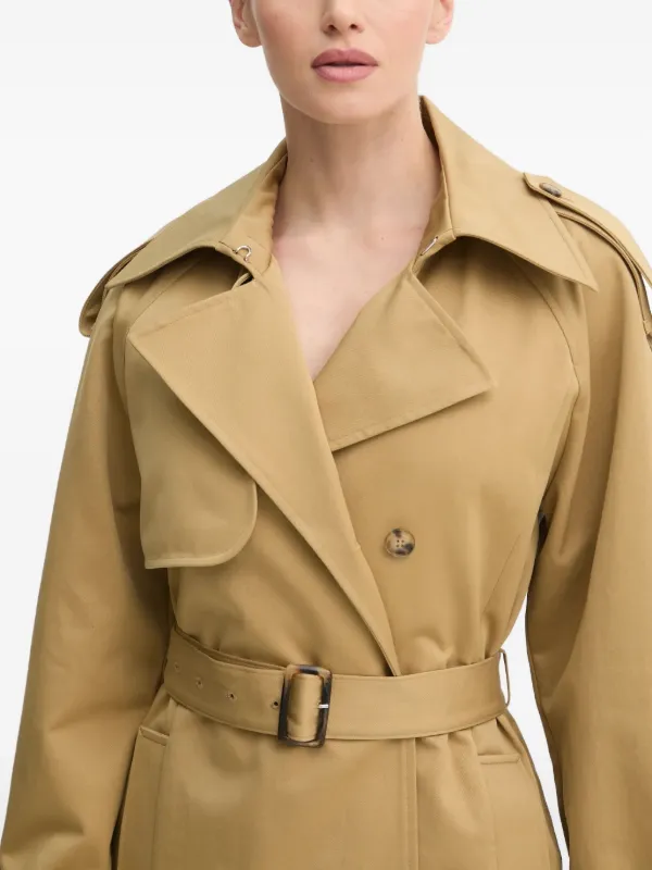 IVY OAK Belted double-breasted Coat Brown FARFETCH PH