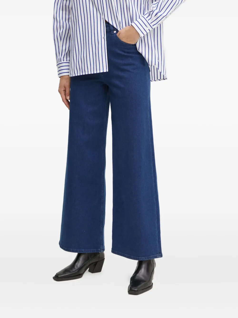 Ivy & Oak Weite Jeans Mit Gürtelschlaufen In Blue
