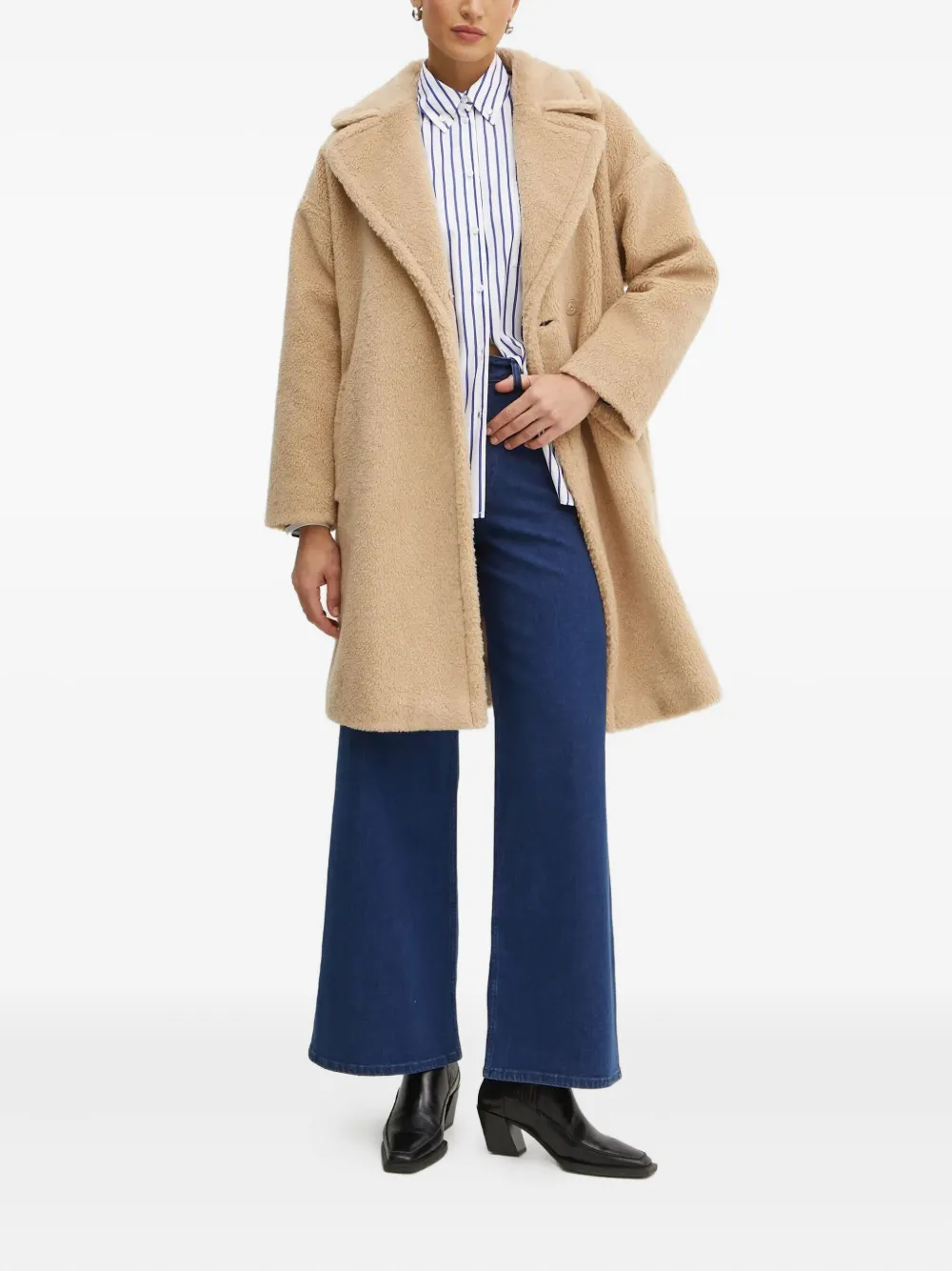 IVY OAK Jeans met wijde pijpen en riem - Blauw