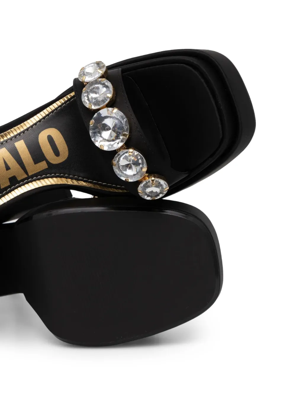Buffalo 110mm May Neat Ice sandals Black